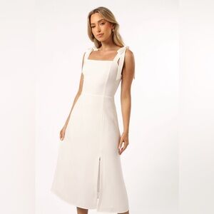 White Midi Dress - Laurel